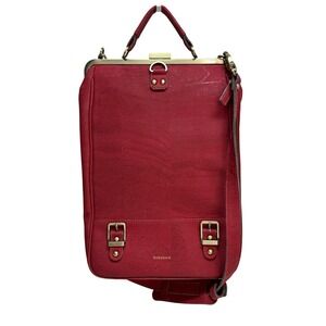 Laflore Paris Bobobark Cherry Red Cork Convertible Crossbody Shoulder Bag